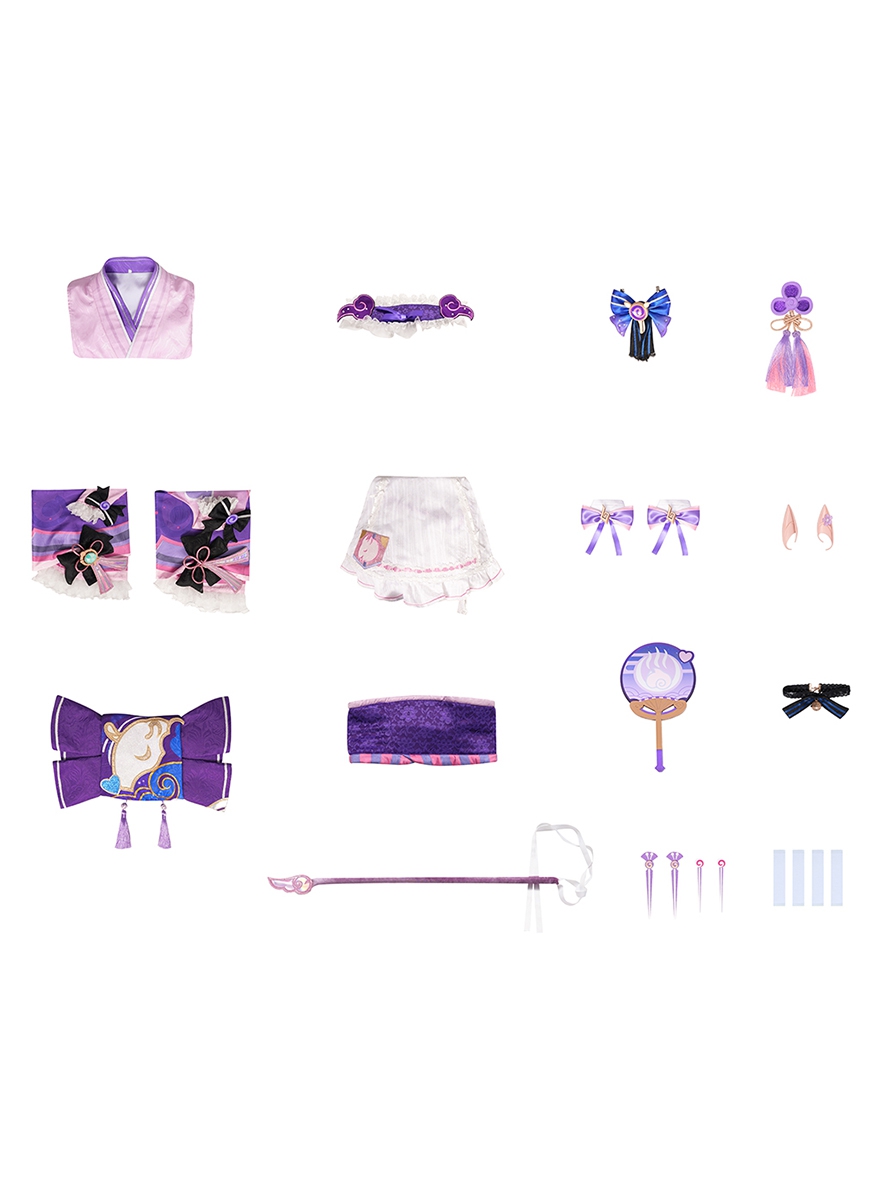 Game Genshin Impact Cosplay Yumemizuki Mizuki Costume