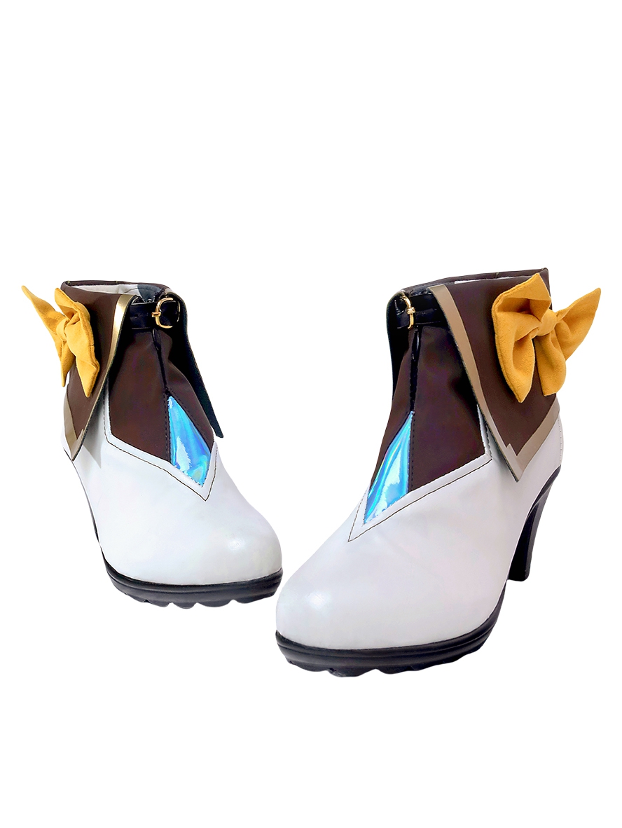 Game Honkai Star Rail Cosplay Firefly White High Heels Shoes