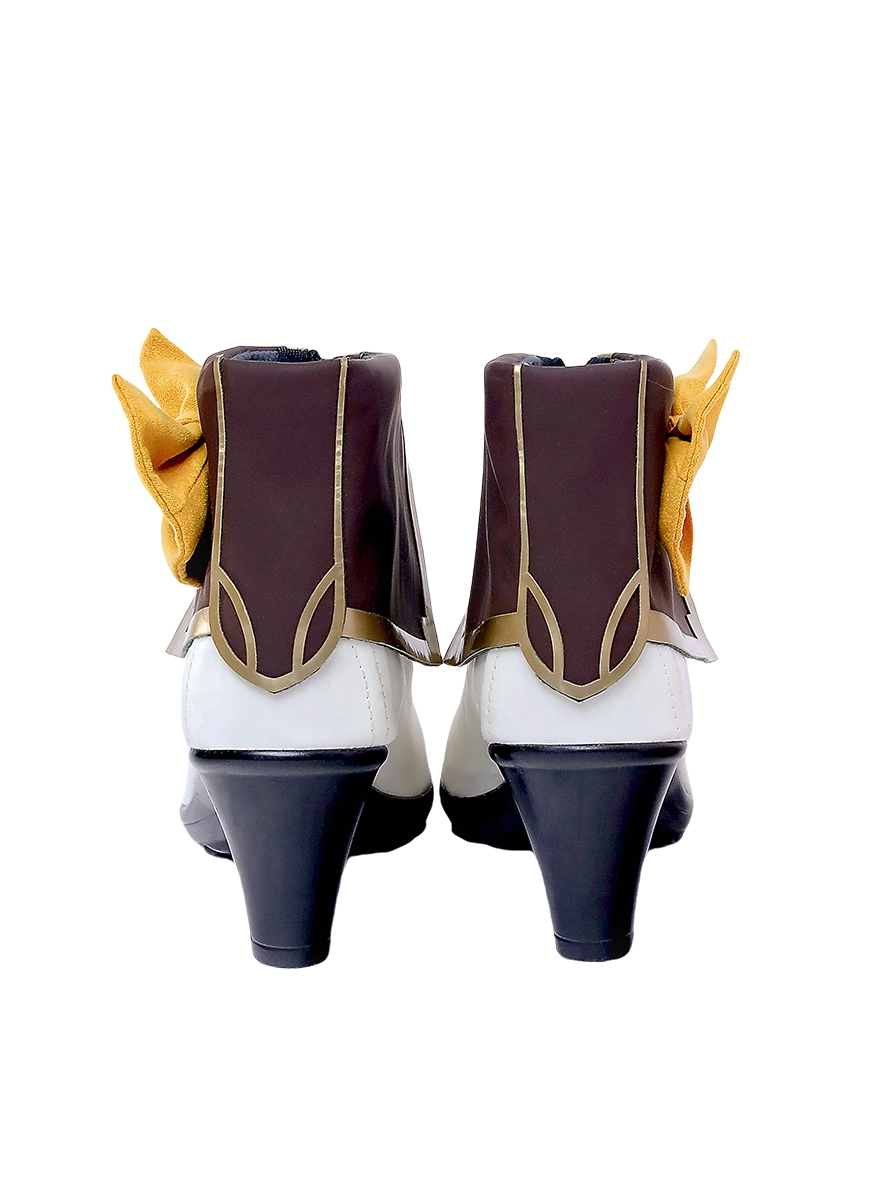 Game Honkai Star Rail Cosplay Firefly White High Heels Shoes