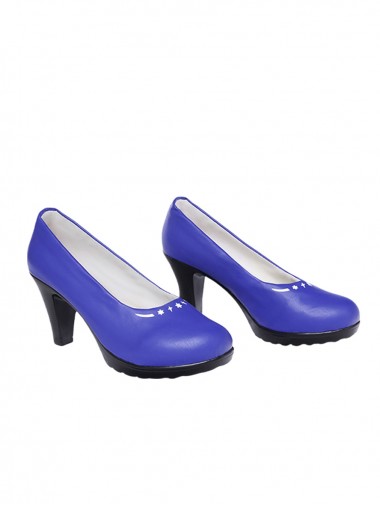 Game Honkai Star Rail Cosplay Robin Blue High Heels Shoes