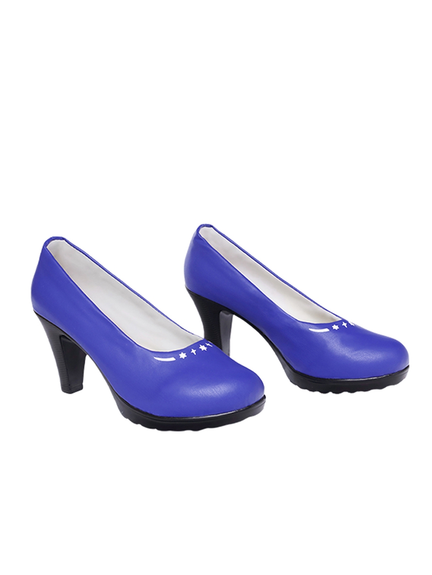 Game Honkai Star Rail Cosplay Robin Blue High Heels Shoes