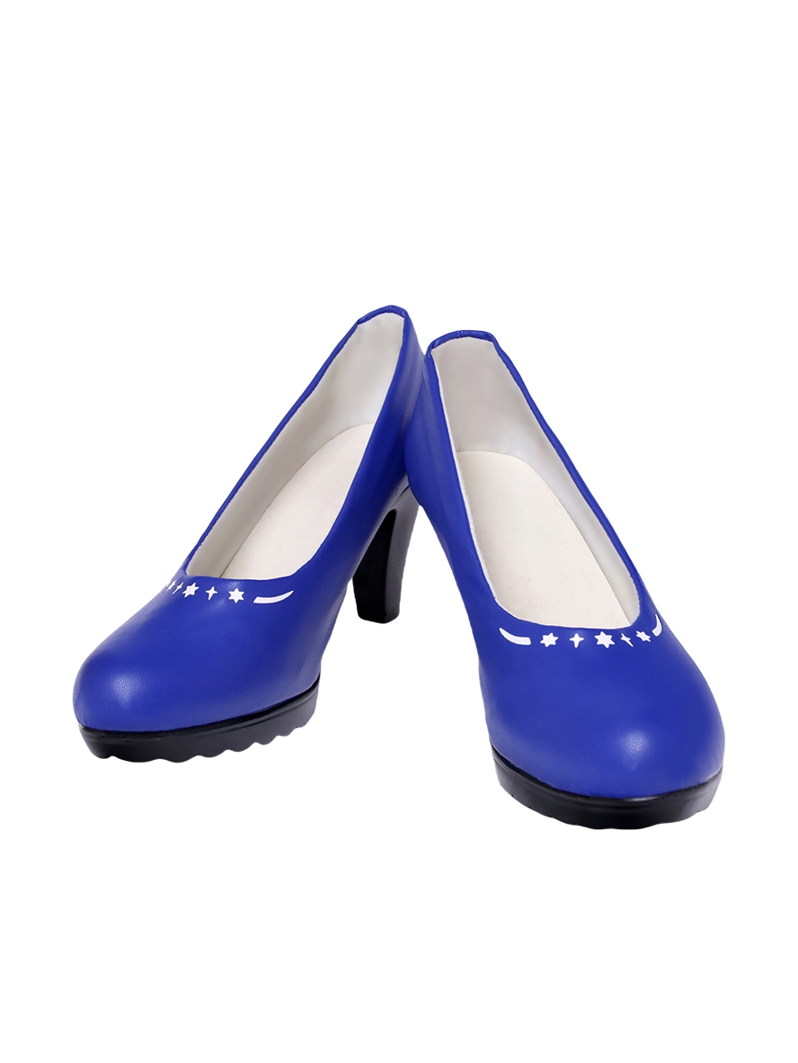 Game Honkai Star Rail Cosplay Robin Blue High Heels Shoes