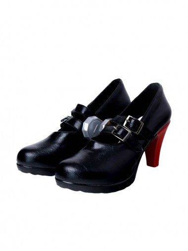 Game Zenless Zone Zero Cosplay Ellen Joe Black High Heels Shoes