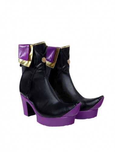 Anime Wandering Witch The Journey Of Elaina Cosplay Elaina Purple Sole Ankle Boots Shoes