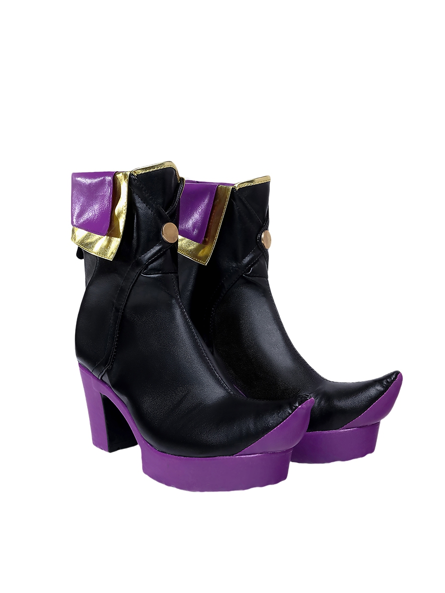 Anime Wandering Witch The Journey Of Elaina Cosplay Elaina Purple Sole Ankle Boots Shoes