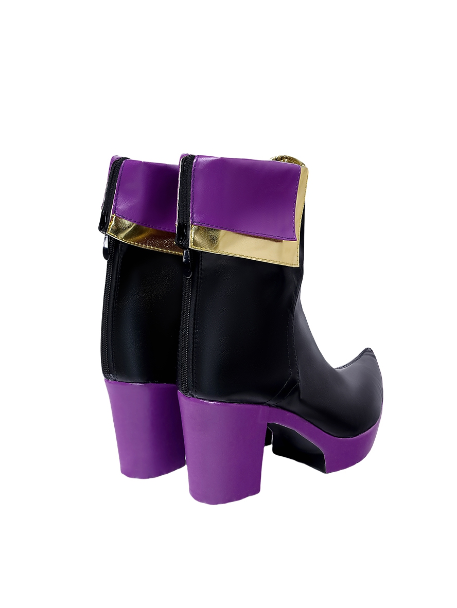 Anime Wandering Witch The Journey Of Elaina Cosplay Elaina Purple Sole Ankle Boots Shoes
