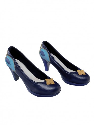 Game Honkai Star Rail Cosplay Ruan Mei Blue High Heels Shoes