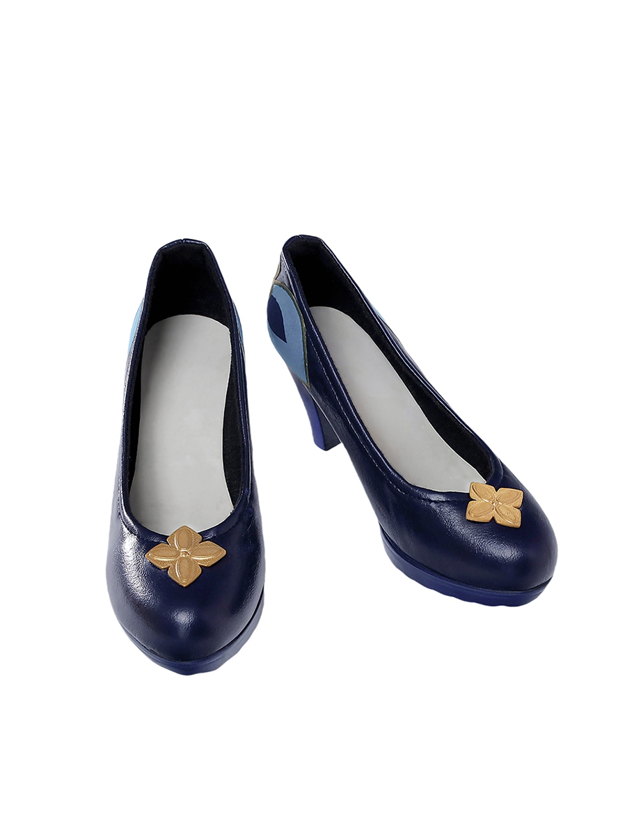 Game Honkai Star Rail Cosplay Ruan Mei Blue High Heels Shoes