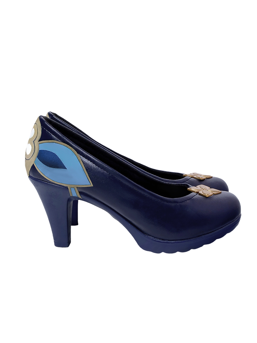 Game Honkai Star Rail Cosplay Ruan Mei Blue High Heels Shoes