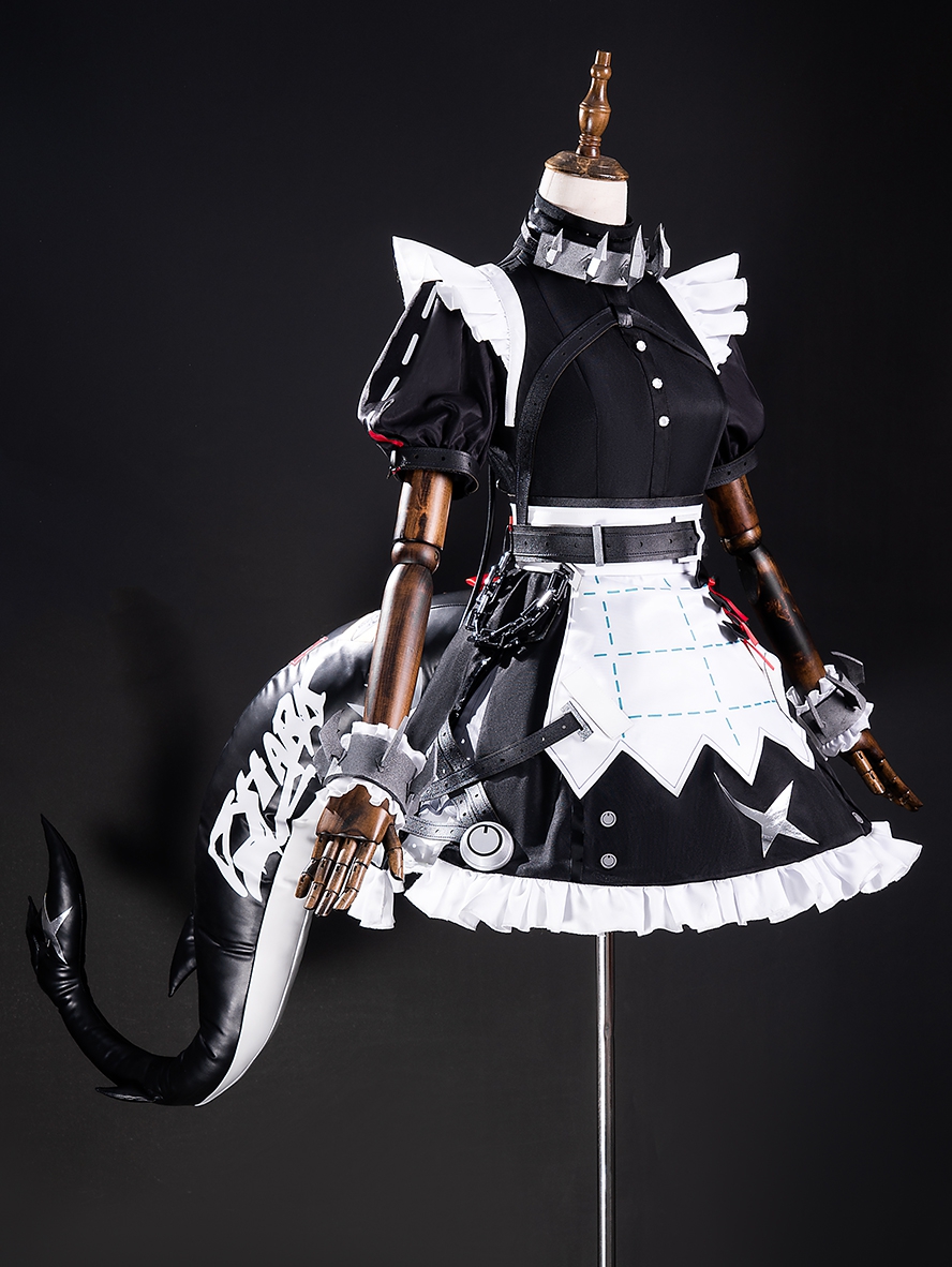 Game Zenless Zone Zero Cosplay Ellen Joe Long Black Tail
