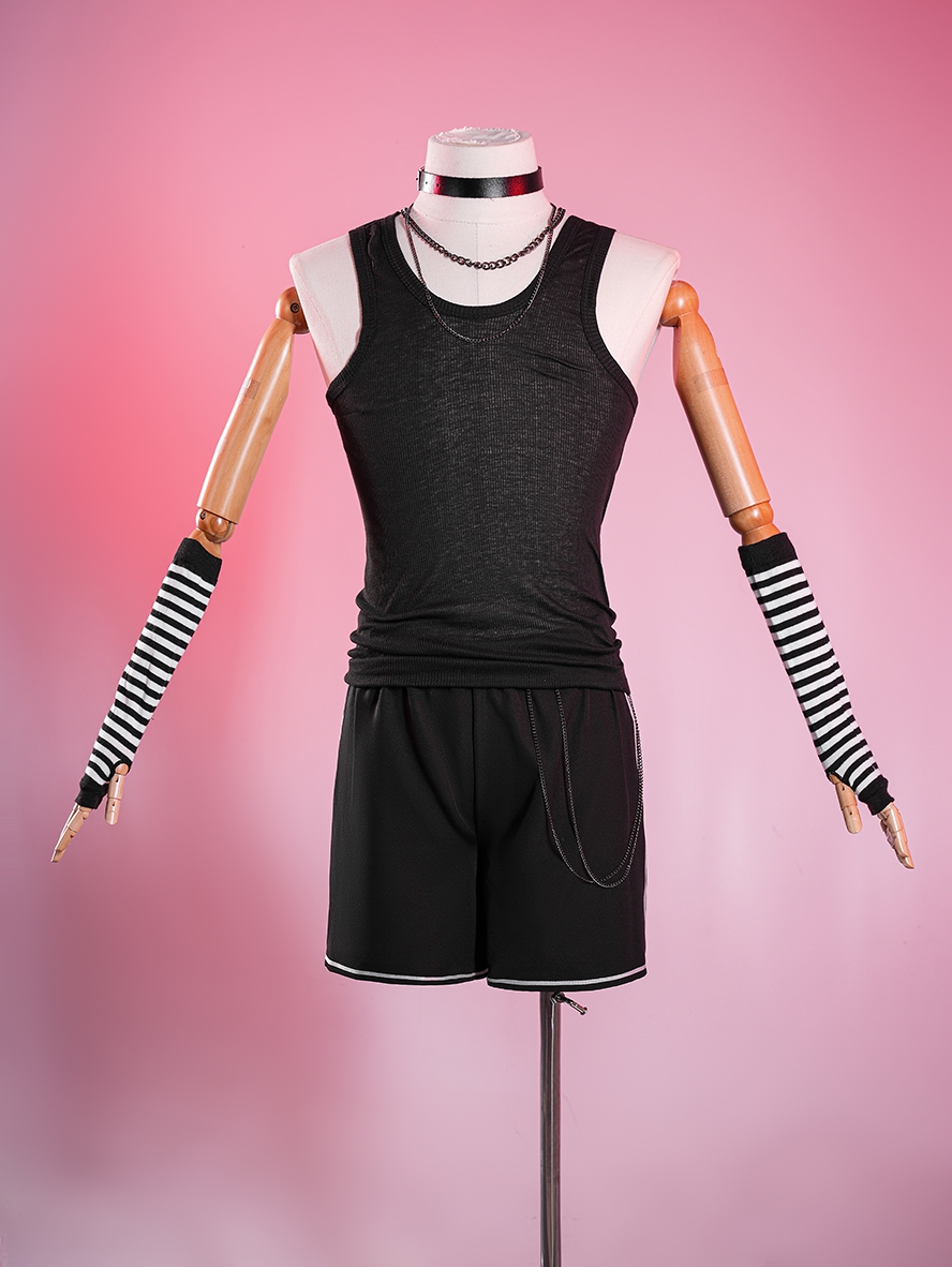 Anime Don Quijote Landmine Girl Linkage Cosplay Kagamine Len Outfit Costume
