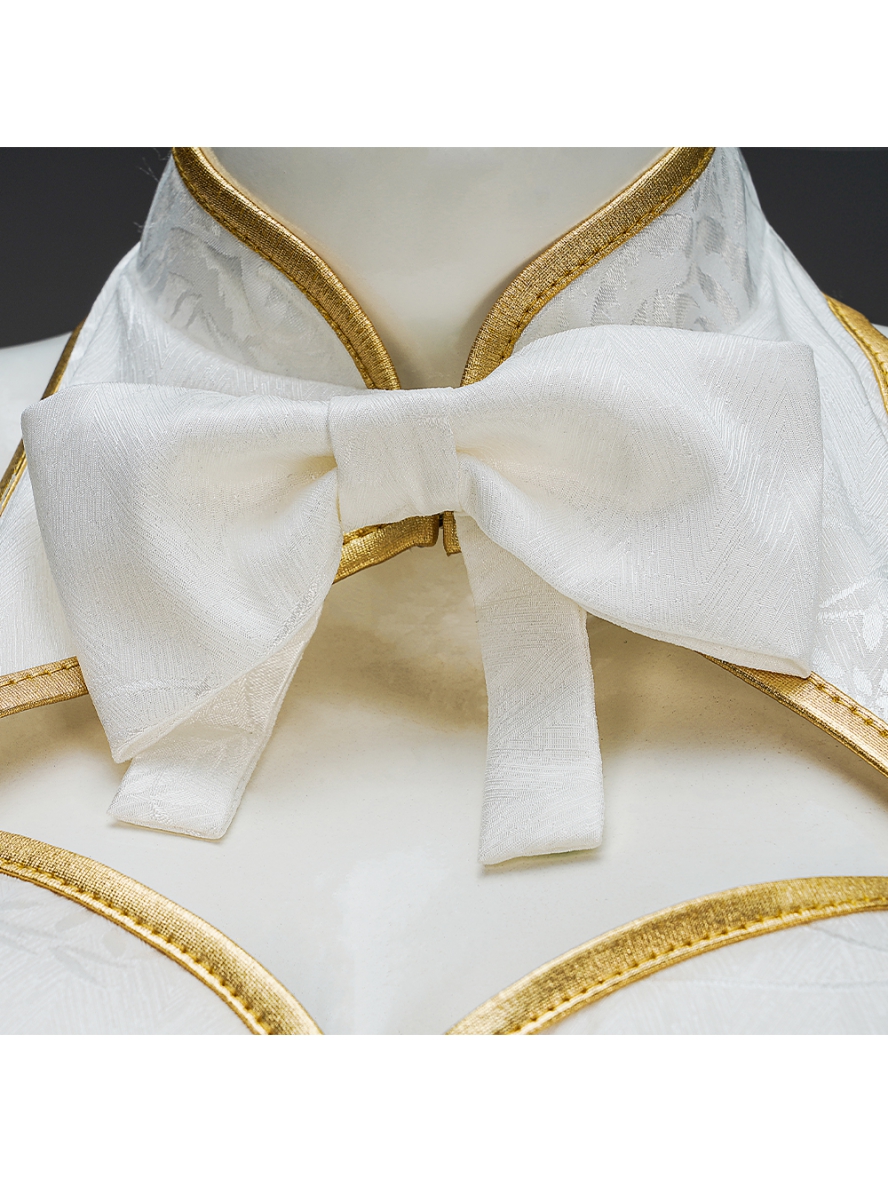 Anime Re Life In A Different World From Zero Cosplay Rem Graceful Beauty Costume White Backless Cheongsam