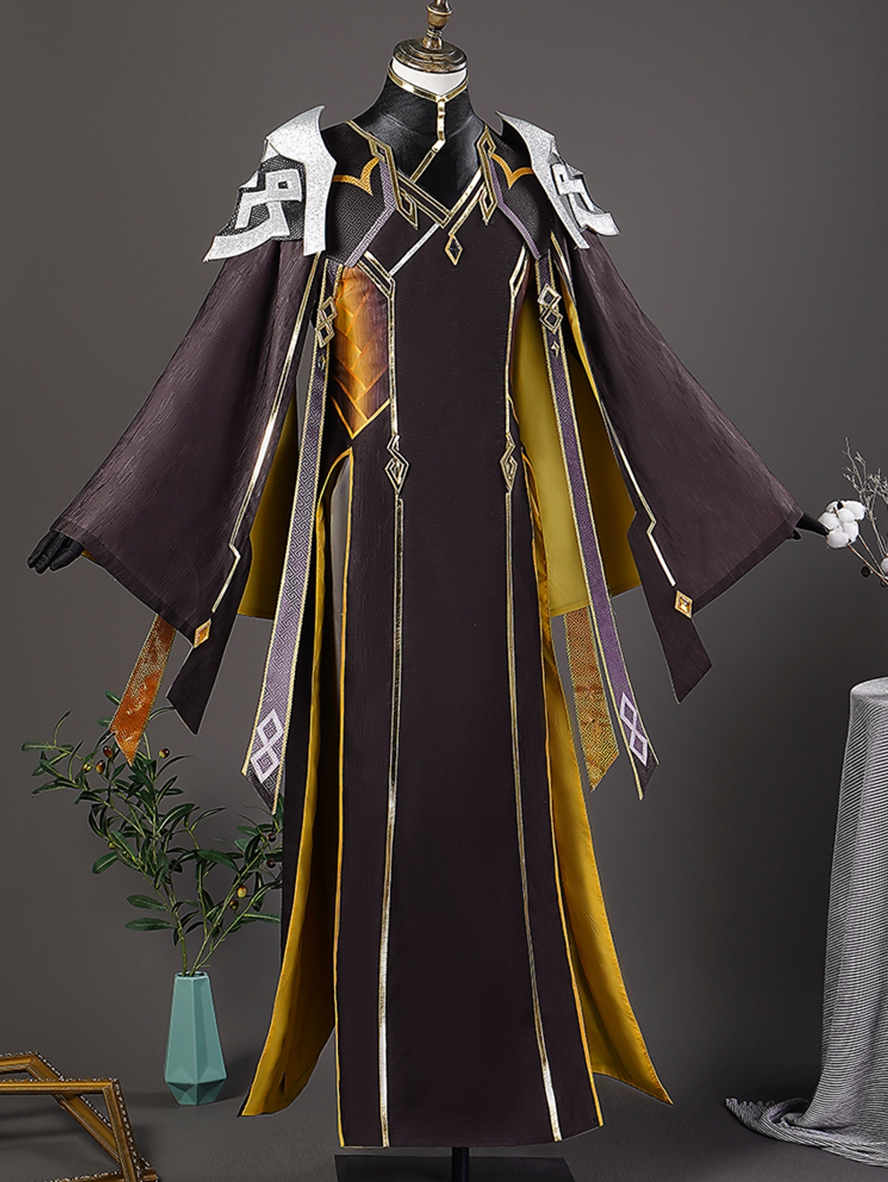 Game Genshin Impact Cosplay Rex Lapis Zhongli Costume