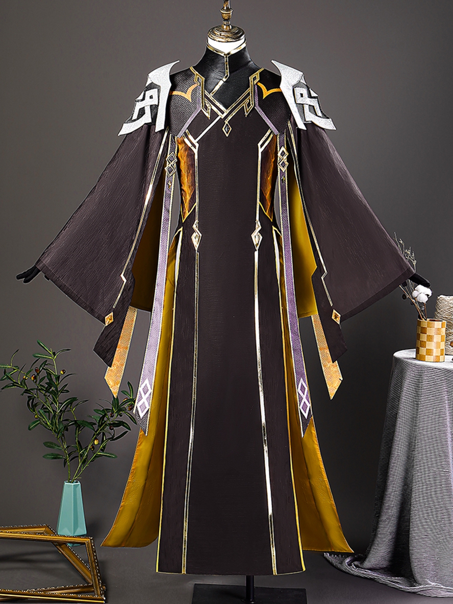 Game Genshin Impact Cosplay Rex Lapis Zhongli Costume