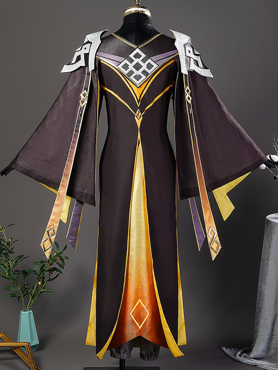 Game Genshin Impact Cosplay Rex Lapis Zhongli Costume