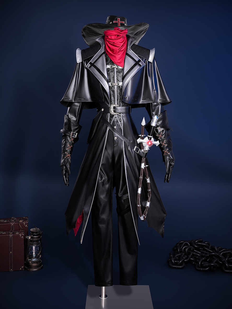 Game Identity V Cosplay Cowboy Kevin Alonso Misfit Reverse Blade Whip Costume