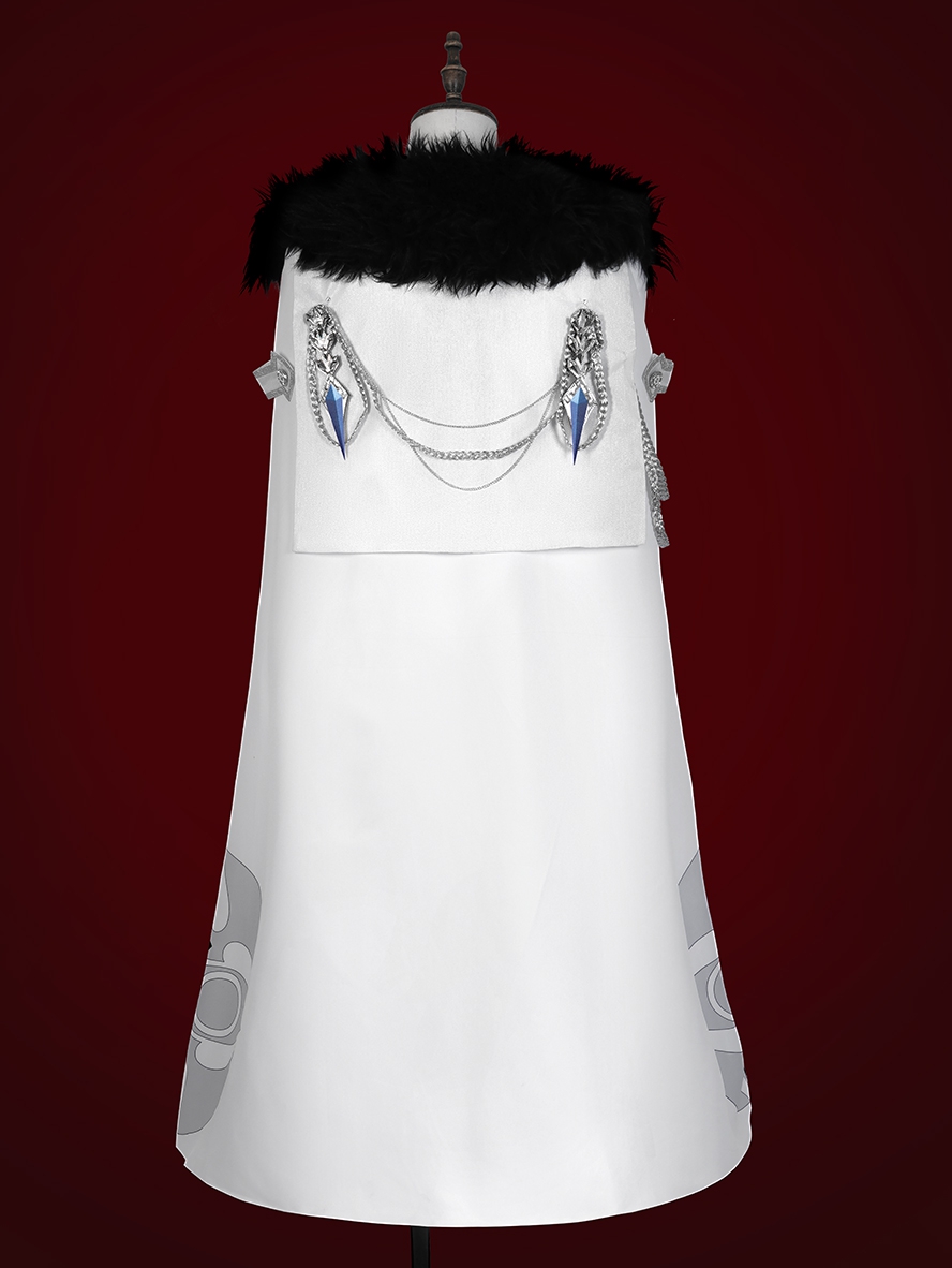 Game Genshin Impact Cosplay Fatui Harbinger Rooster Pulcinella Costume