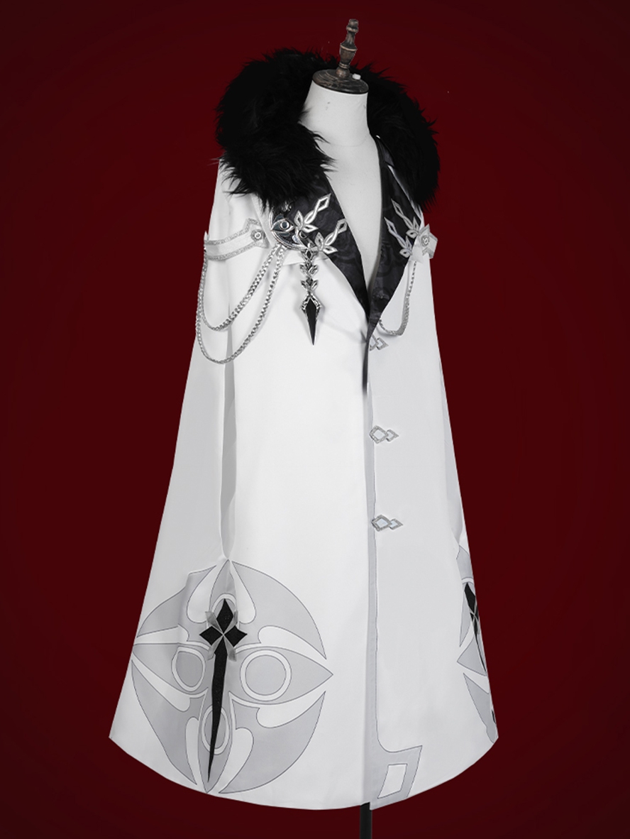 Game Genshin Impact Cosplay Fatui Harbinger Captain Capitano Costume