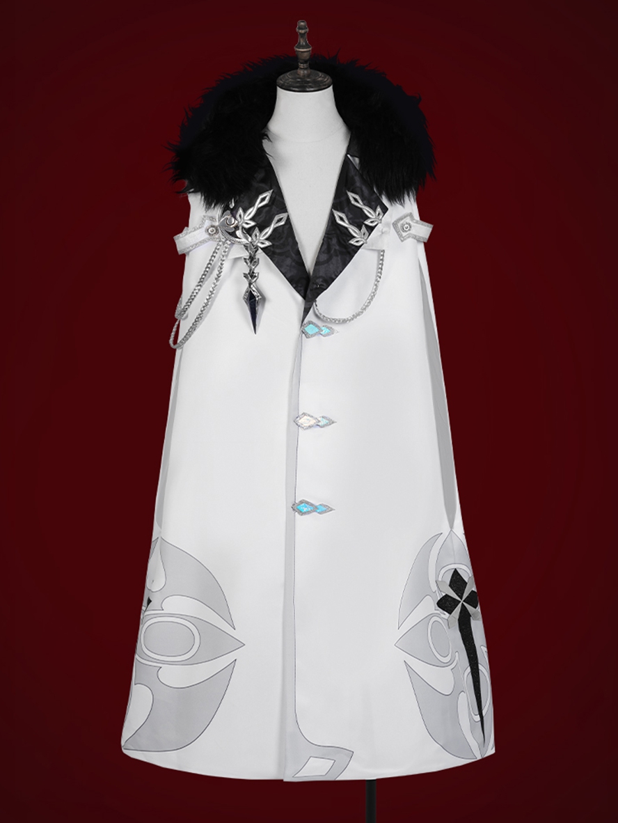 Game Genshin Impact Cosplay Fatui Harbinger Captain Capitano Costume