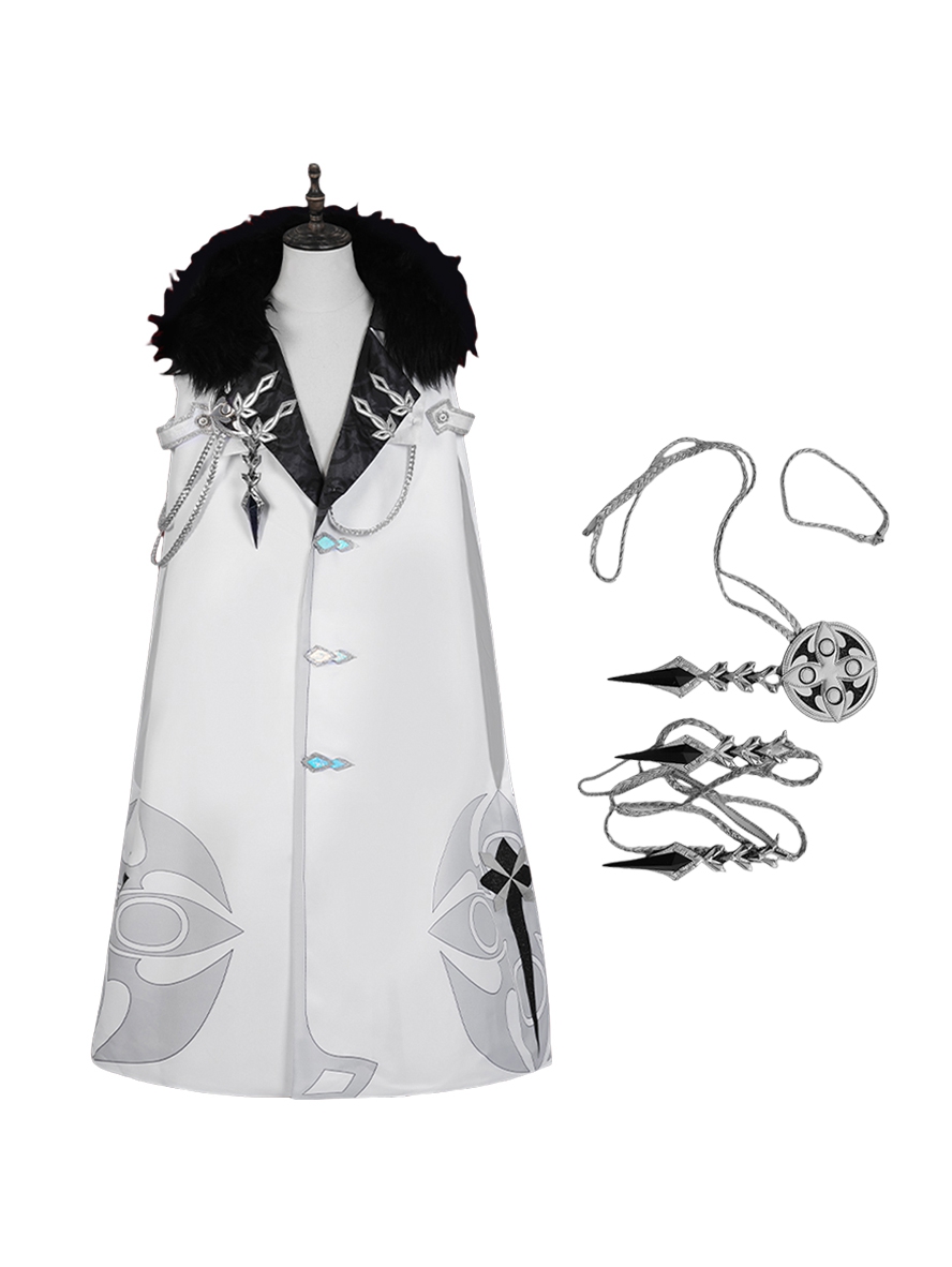 Game Genshin Impact Cosplay Fatui Harbinger Captain Capitano Costume