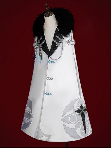Game Genshin Impact Cosplay Fatui Harbinger Jester Pierro Costume