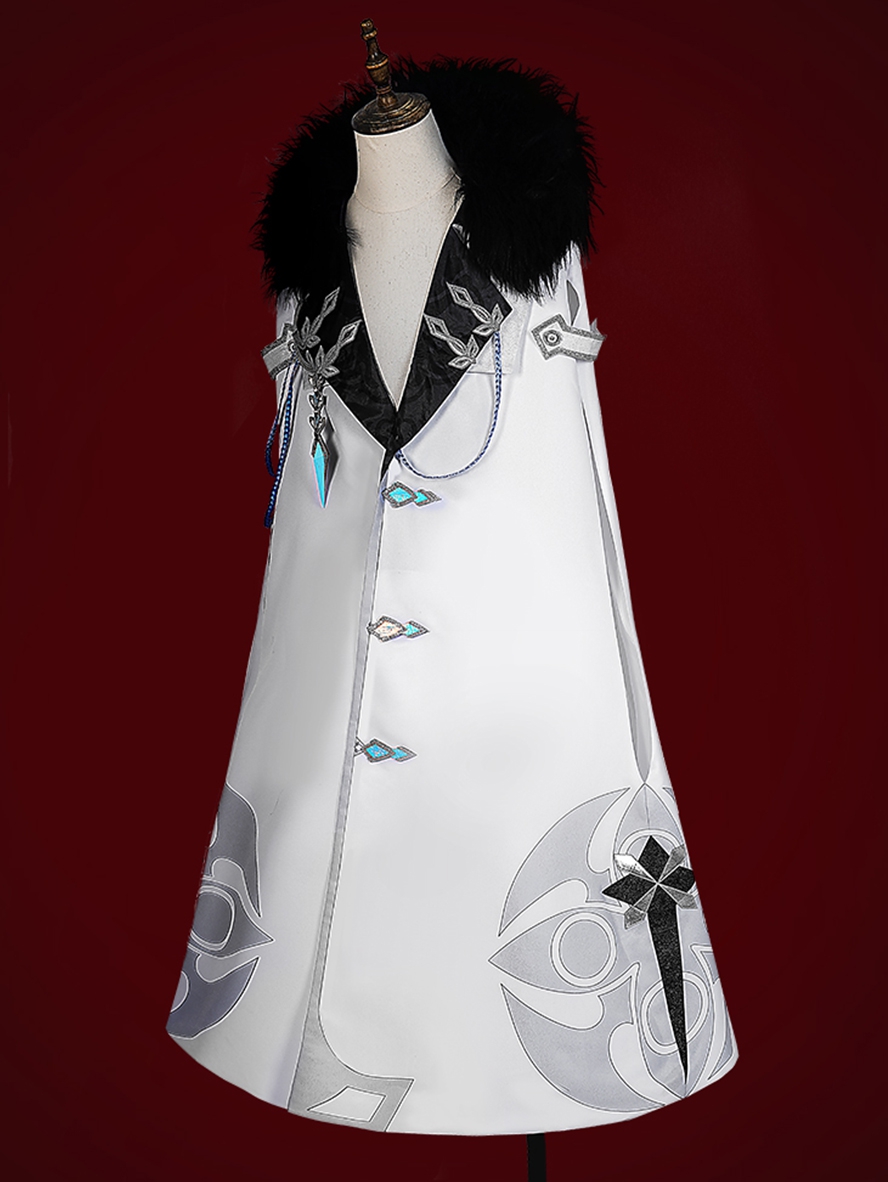 Game Genshin Impact Cosplay Fatui Harbinger Jester Pierro Costume