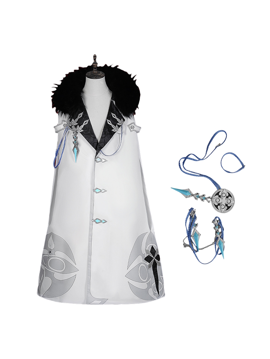 Game Genshin Impact Cosplay Fatui Harbinger Jester Pierro Costume