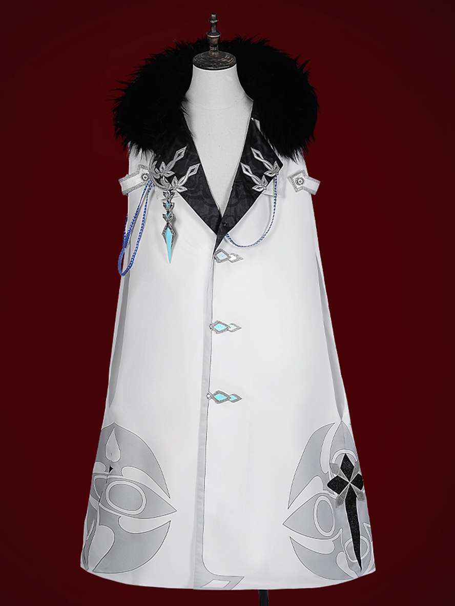 Game Genshin Impact Cosplay Fatui Harbinger Jester Pierro Costume