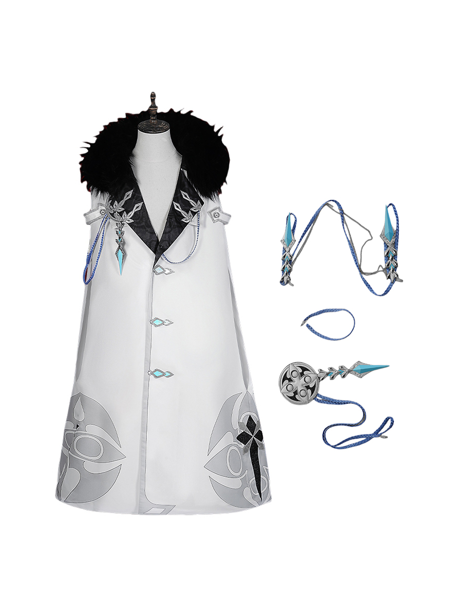 Game Genshin Impact Cosplay Fatui Harbinger Doctor Dottore Costume
