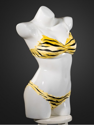 Anime Urusei Yatsura Cosplay Lum Costume Tiger Stripe Bikini