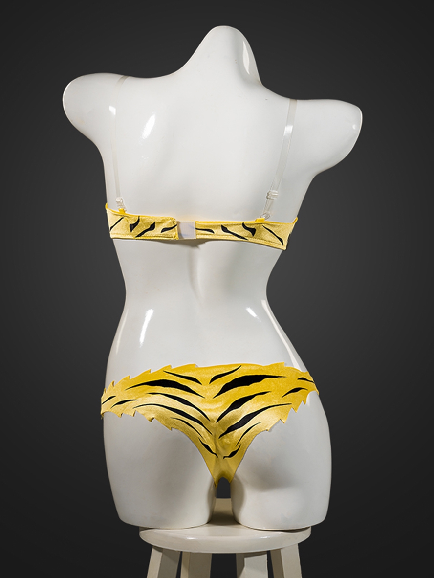 Anime Urusei Yatsura Cosplay Lum Costume Tiger Stripe Bikini