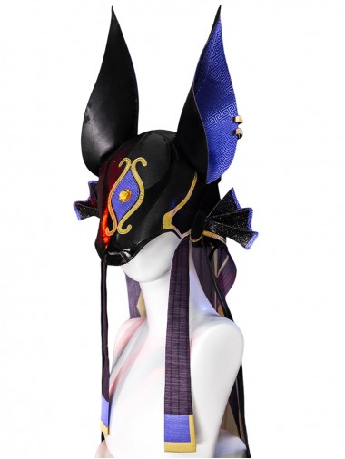 Game Genshin Impact Cosplay Cyno Black Hat