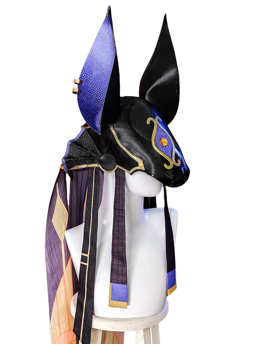 Game Genshin Impact Cosplay Cyno Black Hat