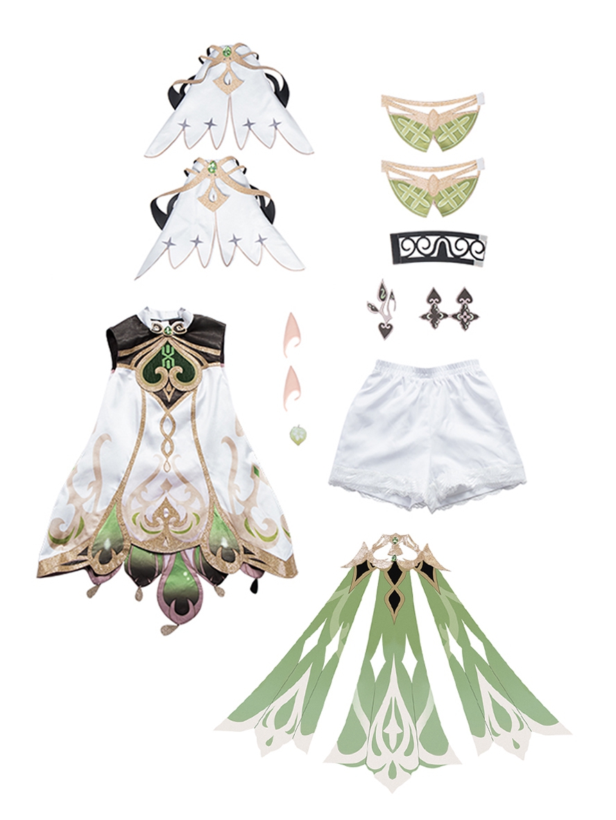 Game Genshin Impact Cosplay Nahida Lesser Lord Kusanali Child Costume