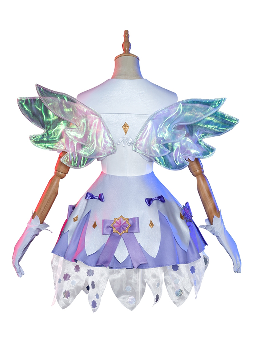 Game Honor Of Kings Cosplay Yao Valentine's Day Restrictions Skin Costume White Purple Dress