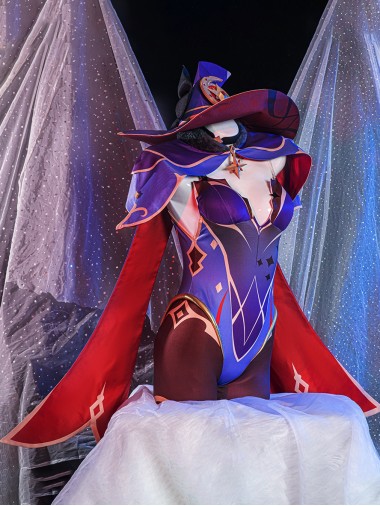 Game Genshin Impact Cosplay Astologis Mona Maggistus Costume