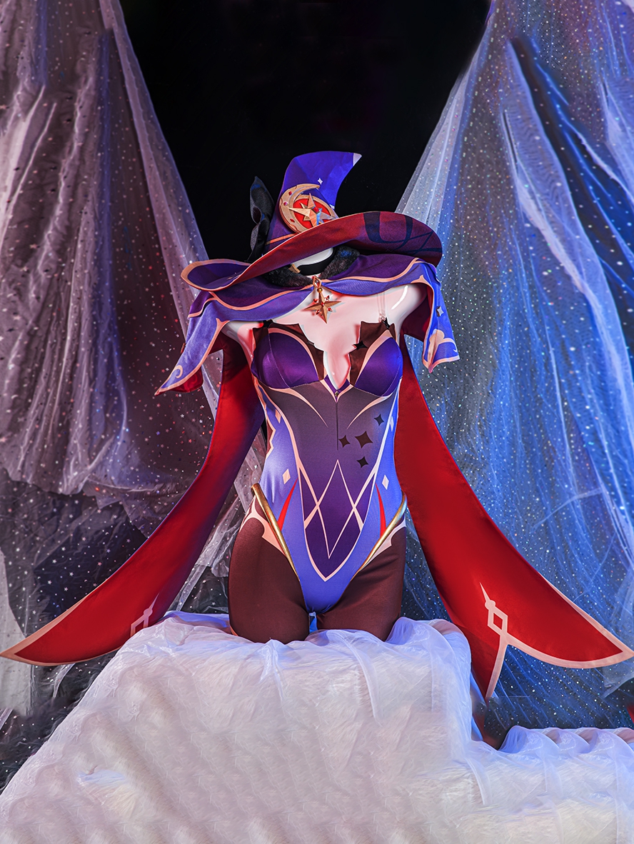 Game Genshin Impact Cosplay Astologis Mona Maggistus Costume