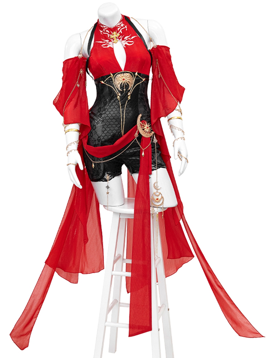 Game Naraka Bladepoint Cosplay Viper Ning Hongchuan Madien Upgraded Version Costume