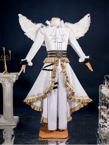 Anime Blue Lock Cosplay Chigiri Hyoma White Angel Costume