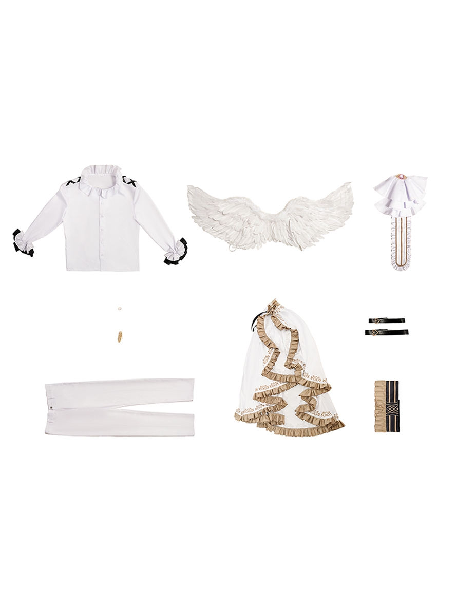 Anime Blue Lock Cosplay Chigiri Hyoma White Angel Costume