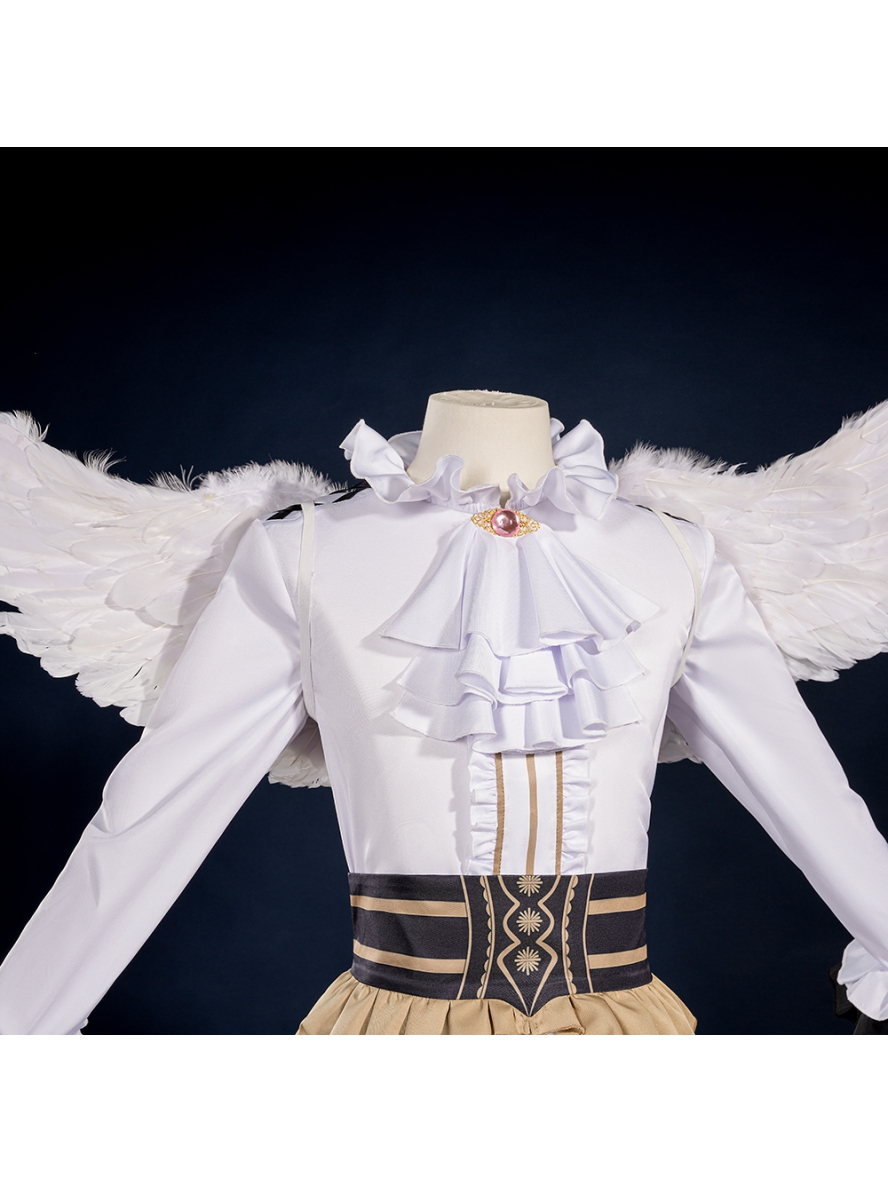 Anime Blue Lock Cosplay Chigiri Hyoma White Angel Costume