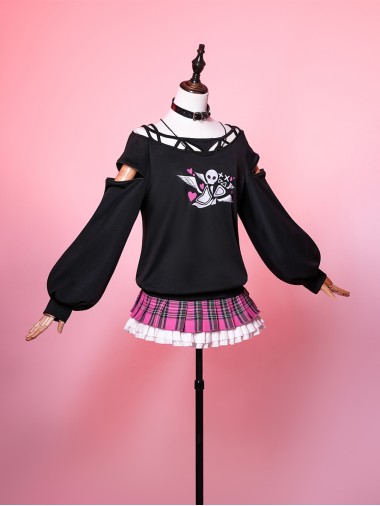 Anime Don Quijote Landmine Girl Linkage Cosplay Kagamine Rin Outfit Costume