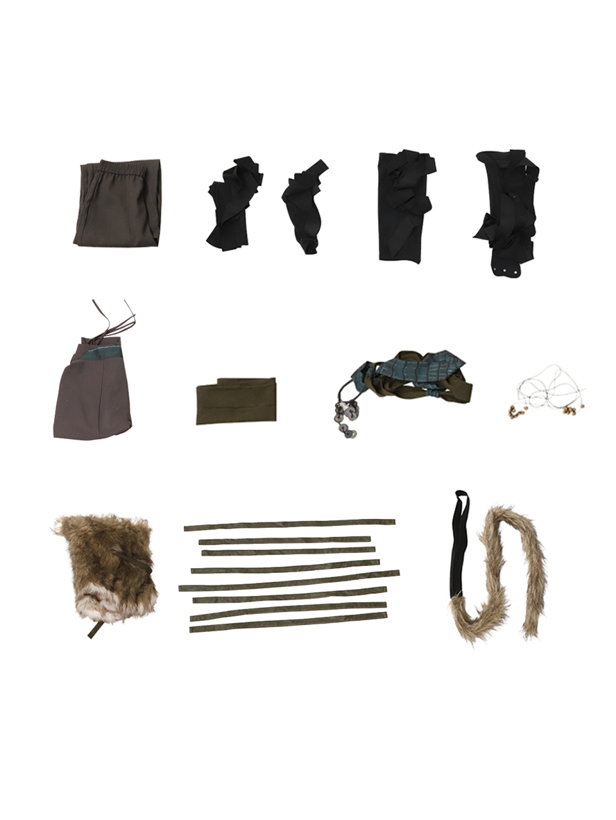 Game Black Myth Wukong Cosplay Wukong Fur Waistband Version Costume