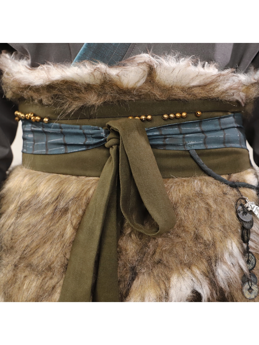 Game Black Myth Wukong Cosplay Wukong Fur Waistband Version Costume
