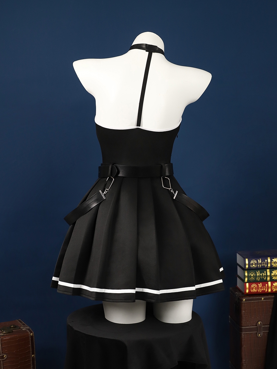 Anime Frieren Beyond Journey's End Cosplay Ubel Black Dress Costume