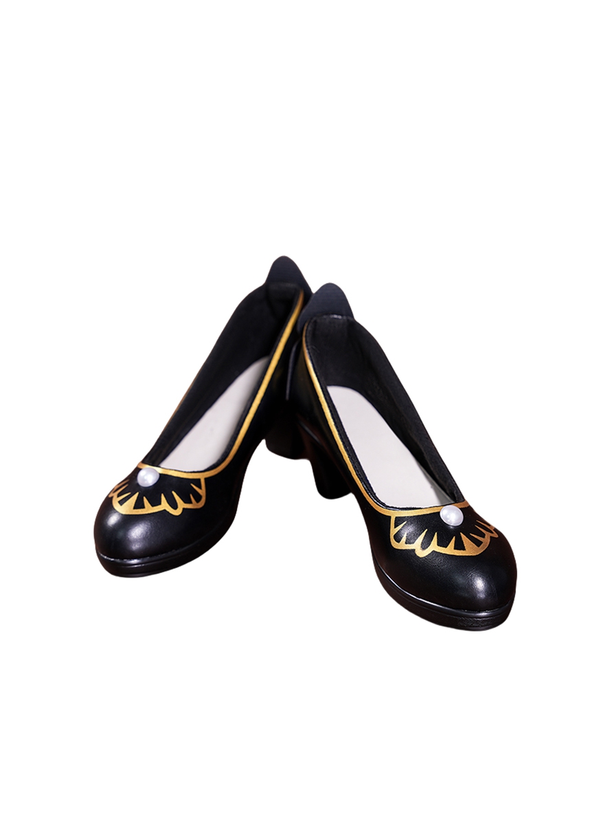 Game Honkai Star Rail Cosplay Fugue Black High Heels