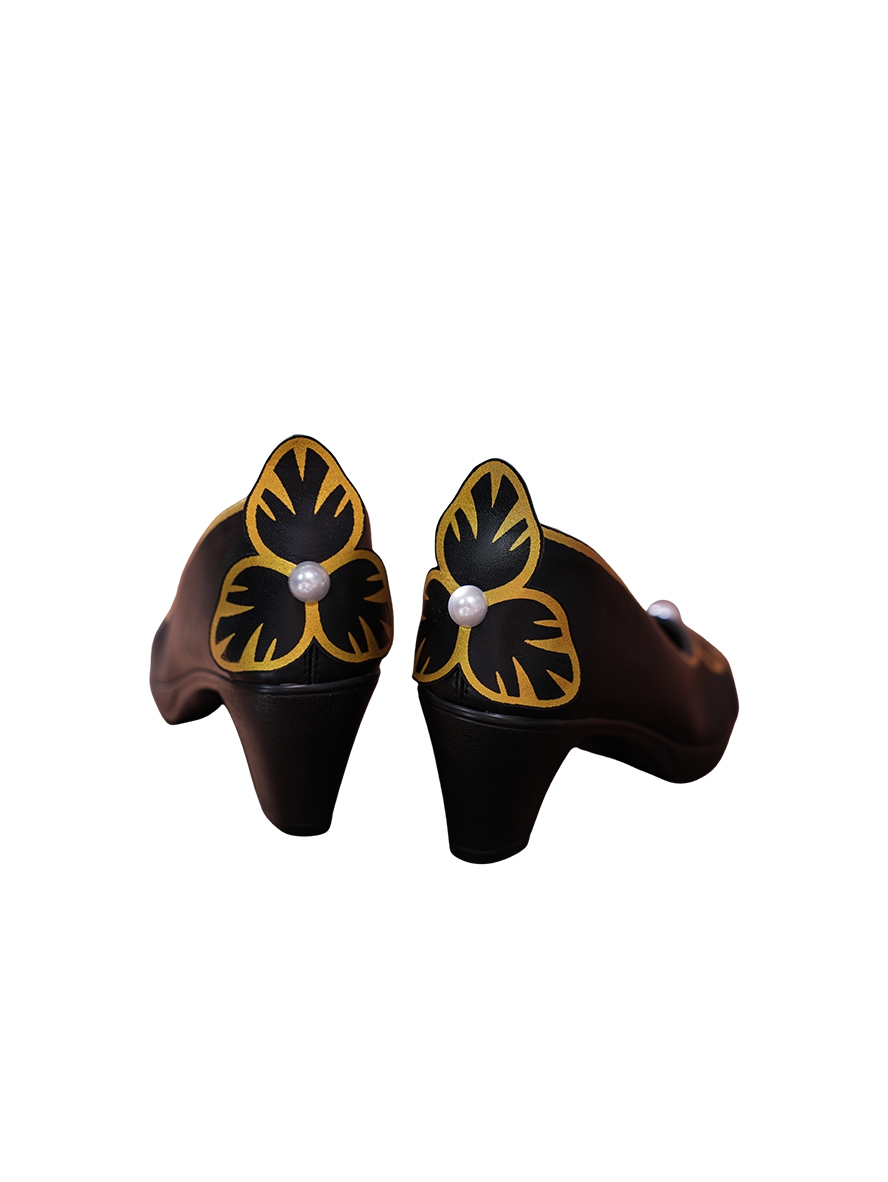 Game Honkai Star Rail Cosplay Fugue Black High Heels