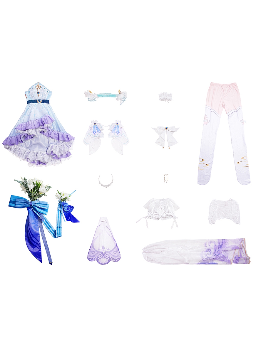 Game Honor Of Kings Cosplay Da Qiao Love Flower Wedding Dress Costume