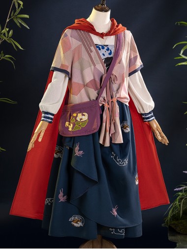 Game Where Winds Meet Cosplay Red Line Costume