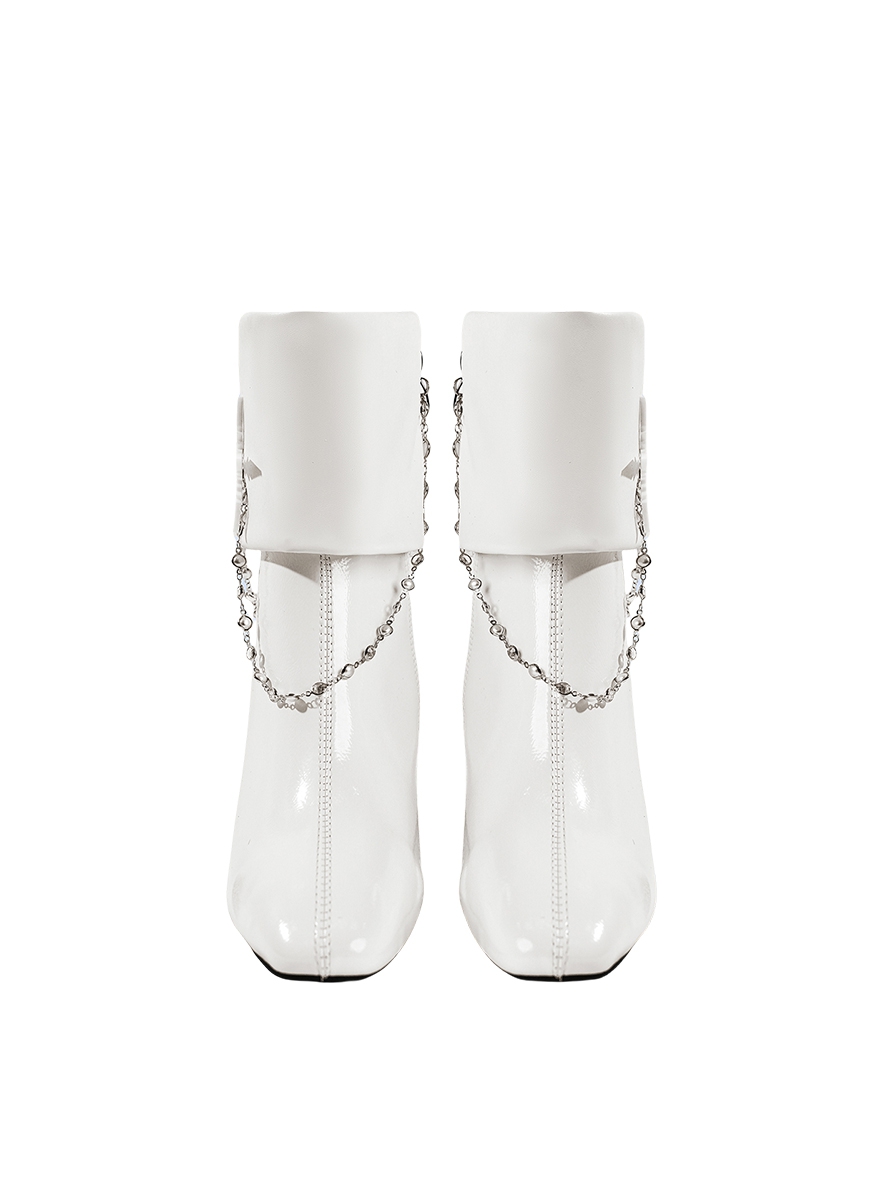 Game Dragon Raja Gate Of Cassell Cosplay Eri Uesugi Sleepless Starry Night White High Heel Leather Shoes
